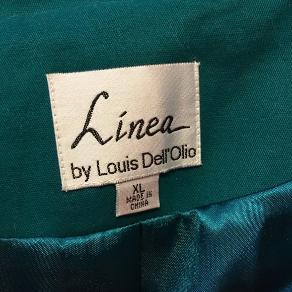 Linea by Louis Del’ Olio turquoise jacket NWOT XL - Picture 8 of 8